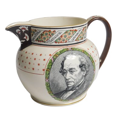 Lot 29 - A 19thC Wedgwood jug, made to commemorate the...