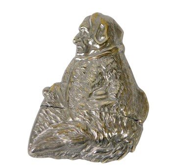 Lot 130 - An unusual Victorian silver plated Vesta case,...