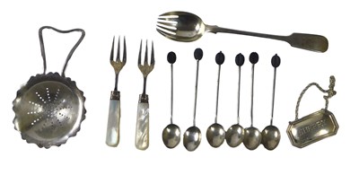 Lot 153 - A collection of small silver, etc, to include...