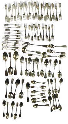 Lot 128 - An associated early 19thC silver fiddle...