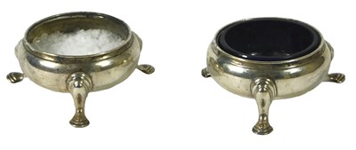 Lot 109 - A pair of George V silver salts, in mid 18thC...