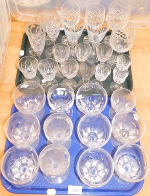 Lot 2185 - A group of 19thC and later drinking glasses,...