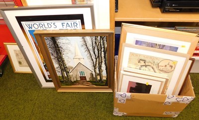 Lot 2202 - Various pictures, prints, etc., to include...