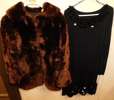 Lot 2206 - A faux fur short jacket, together with a...