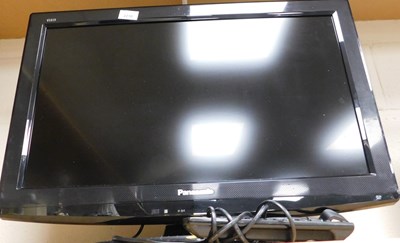 Lot 2076 - A Panasonic Viera 26" television, with lead...