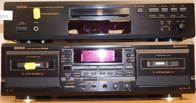 Lot 2213 - A Denon compact disc player, DCD-485, together...