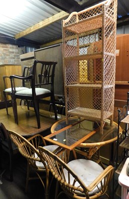Lot 1130 - A part conservatory suite, together with a...