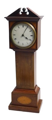 Lot 59 - A late 19thC/early 20thC miniature longcase...