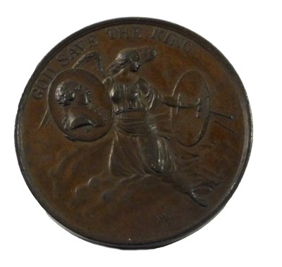 Lot 339 - A bronze medallion, struck to commemorate the...