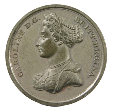 Lot 340 - A silvered medallion, struck to commemorate...
