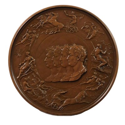 Lot 334 - A Royal Mint bronze Battle of Waterloo...