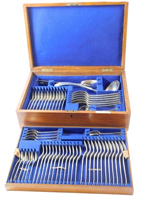 Lot 79 - A canteen of cutlery, Old English pattern,...