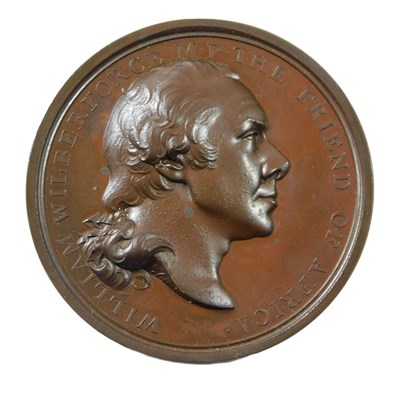 Lot 396 - A 19thC bronze medallion by Webb, cast in the...