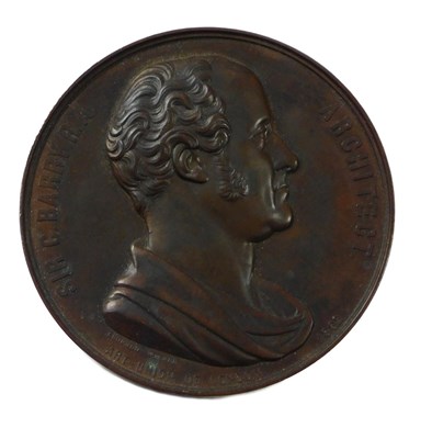 Lot 268 - A bronze medallion after Charles Wiener, of...
