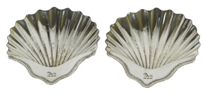 Lot 115 - A pair of early 19thC Sheffield plate shell...