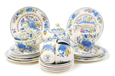 Lot 421 - A Mason's Ironstone Regency pattern tea...
