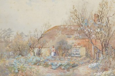 Lot 84 - Edward Brown (British b1869-). Figures in a...