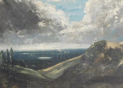 Lot 419 - English School (19thC). Far reaching landscape,...