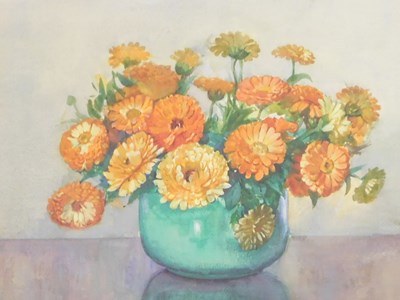 Lot 425 - English School (early 20thC). Still life of...