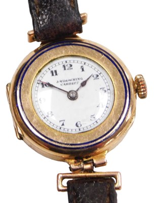 Lot 433 - A mid century lady's 9ct rose gold cased...