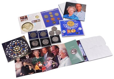 Lot 449 - Two Royal Mint 2007 Diamond Wedding...