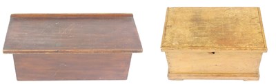 Lot 506 - A Victorian pine chest, with cast iron...