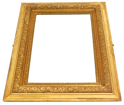 Lot 509 - A 19thC giltwood picture frame, converted to a...