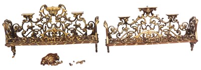 Lot 519 - A pair of 19thC Continental mahogany and...