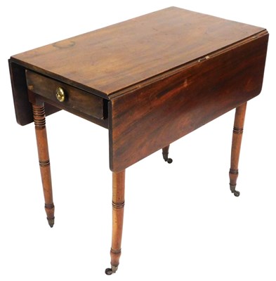 Lot 534 - A George IV mahogany Pembroke table, with...