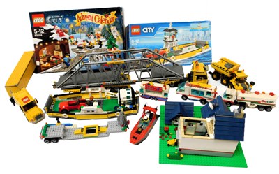 Lot 763 - A Lego City model 60119 carry boat, boxed,...