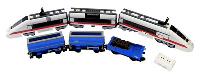 Lot 764 - Two Lego built kits, comprising 7897 train,...