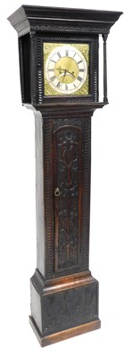 Lot 515 - An 18thC and later oak longcase clock, by John...
