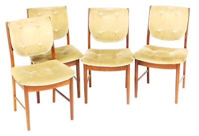 Lot 475 - A set of four mid century McIntosh teak dining...