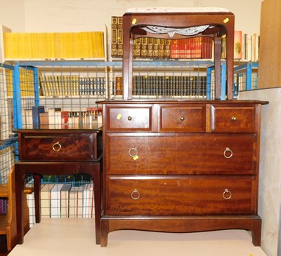 Lot 1145 - A Stag Minstrel chest, of three short over...