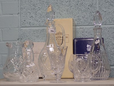 Lot 3001 - A quantity of Royal Doulton crystal, to...