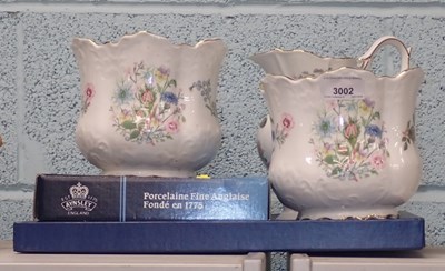 Lot 3002 - A pair of Aynsley Wild Tudor jardinieres, a...