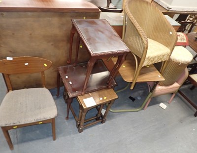 Lot 2518 - A group of furniture, to include an oak nest...