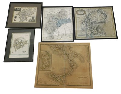 Lot 1259 - Robert Morden. Westmorland, coloured engraved...