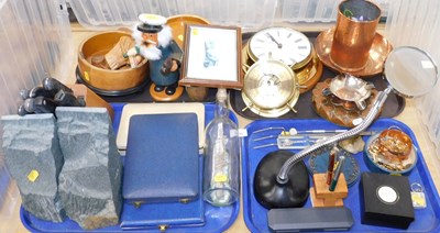 Lot 2223 - Copper and brassware, treen and costume...