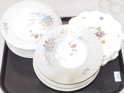 Lot 2236 - A late 19thC French porcelain part dessert...