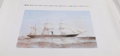 Lot 2237 - Eleven colour posters of 19thC marine paintings.