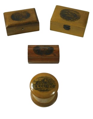 Lot 312 - A 19thC Mauchline rectangular box, titled...