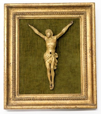 Lot 313 - A giltwood carving of Christ's crucifixion, 23....