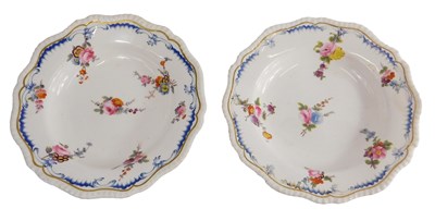 Lot 317 - A pair of 19thC Staffordshire soup plates,...