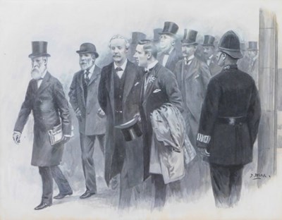 Lot 255 - Samuel Begg (1854-1936). Study of politicians...