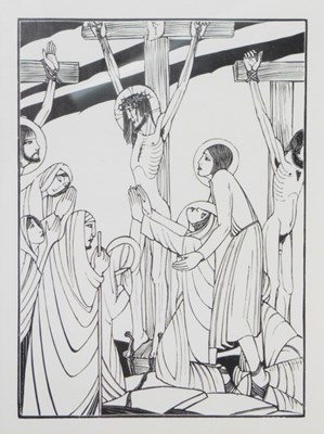 Lot 249 - After Eric Gill (1882-1940). The Crucifixion,...