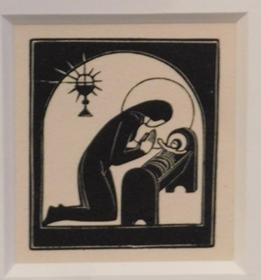 Lot 250 - After Eric Gill (1882-1940). Madonna and child...