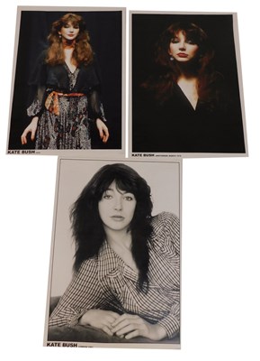 Lot 135 - Three reproduction Kate Bush posters, from...