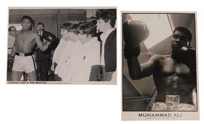 Lot 136 - A Muhammad Ali reproduction poster for London...