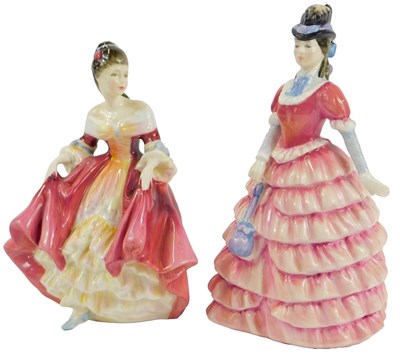 Lot 154 - Two Royal Doulton porcelain figures, modelled...